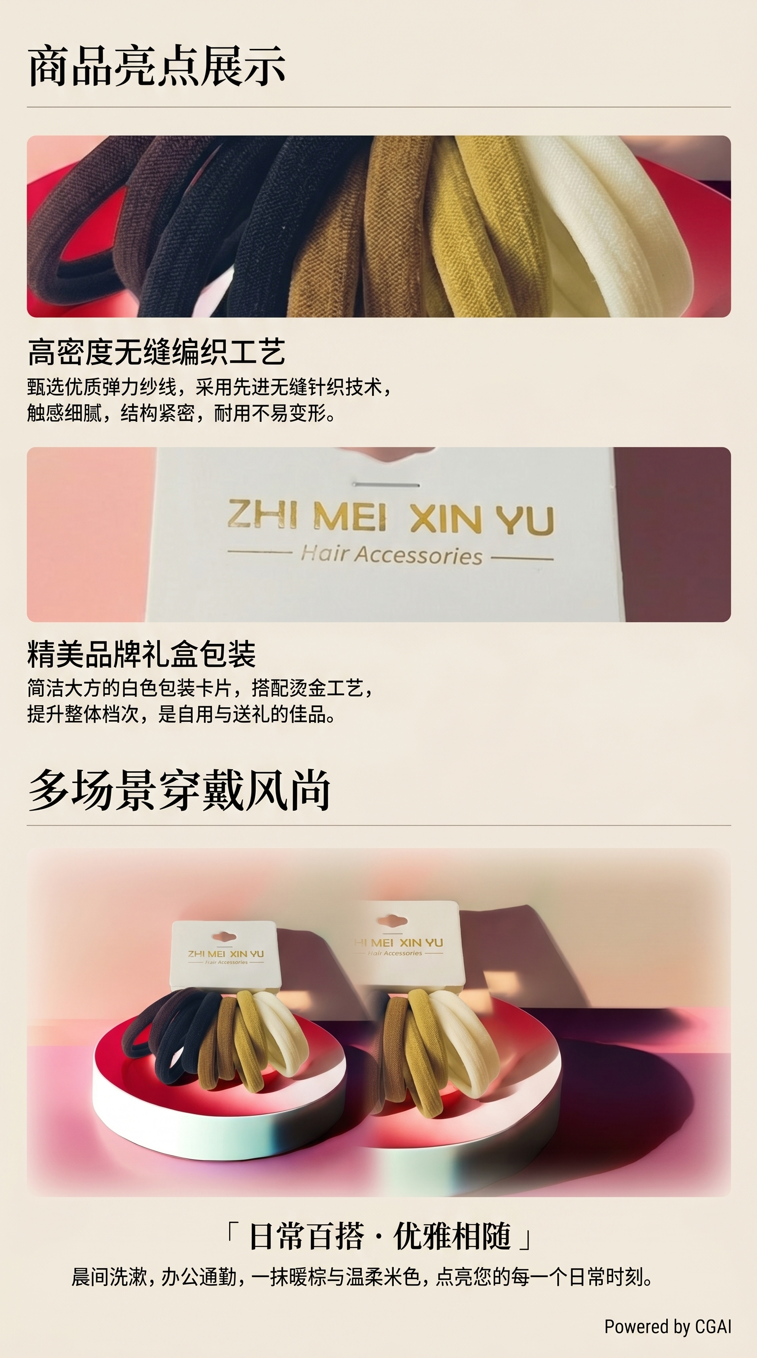大肠发圈饰品可爱发饰潮流发圈女款发圈饰品发饰084427973详情3