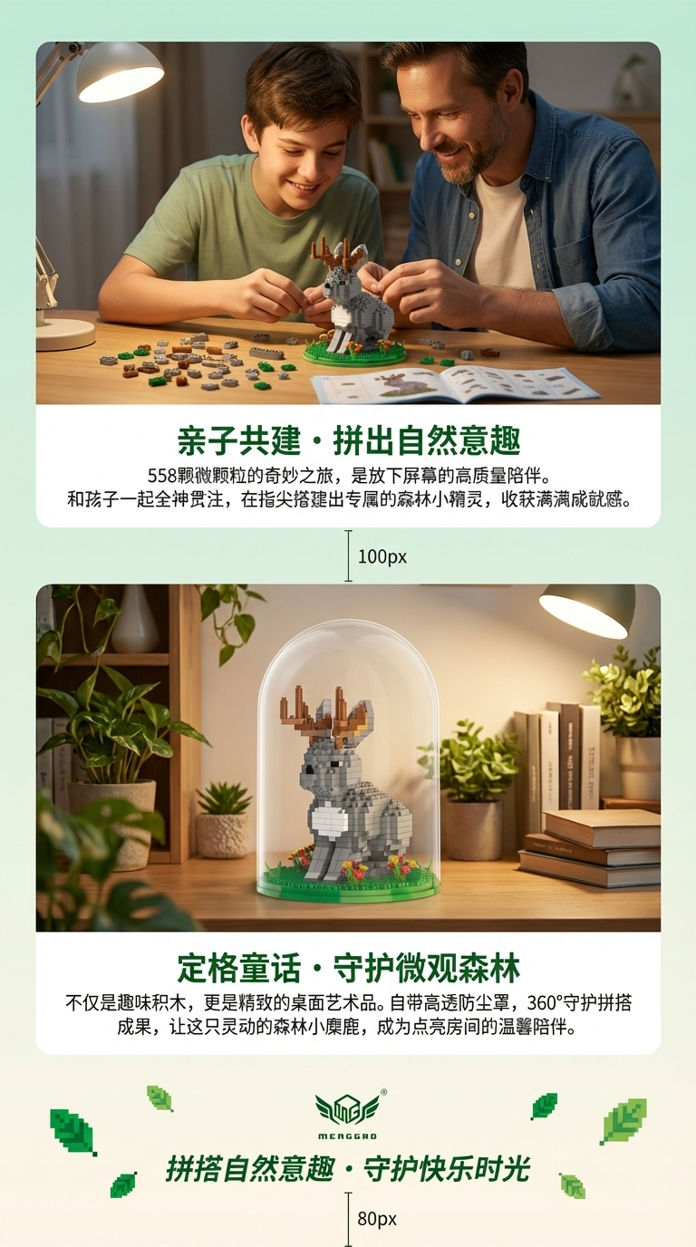 兼容乐高串联微小颗粒积木小盒儿童益智玩具小礼品工厂批发骆驼详情3