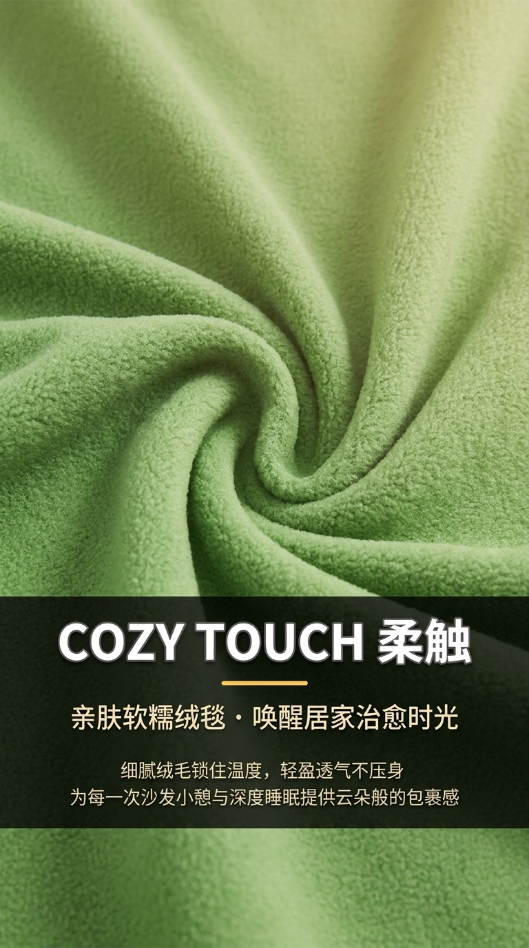 源头工厂 多规格单面单双刷摇粒绒面料 卫衣外套家纺摇粒绒布批发 详情1
