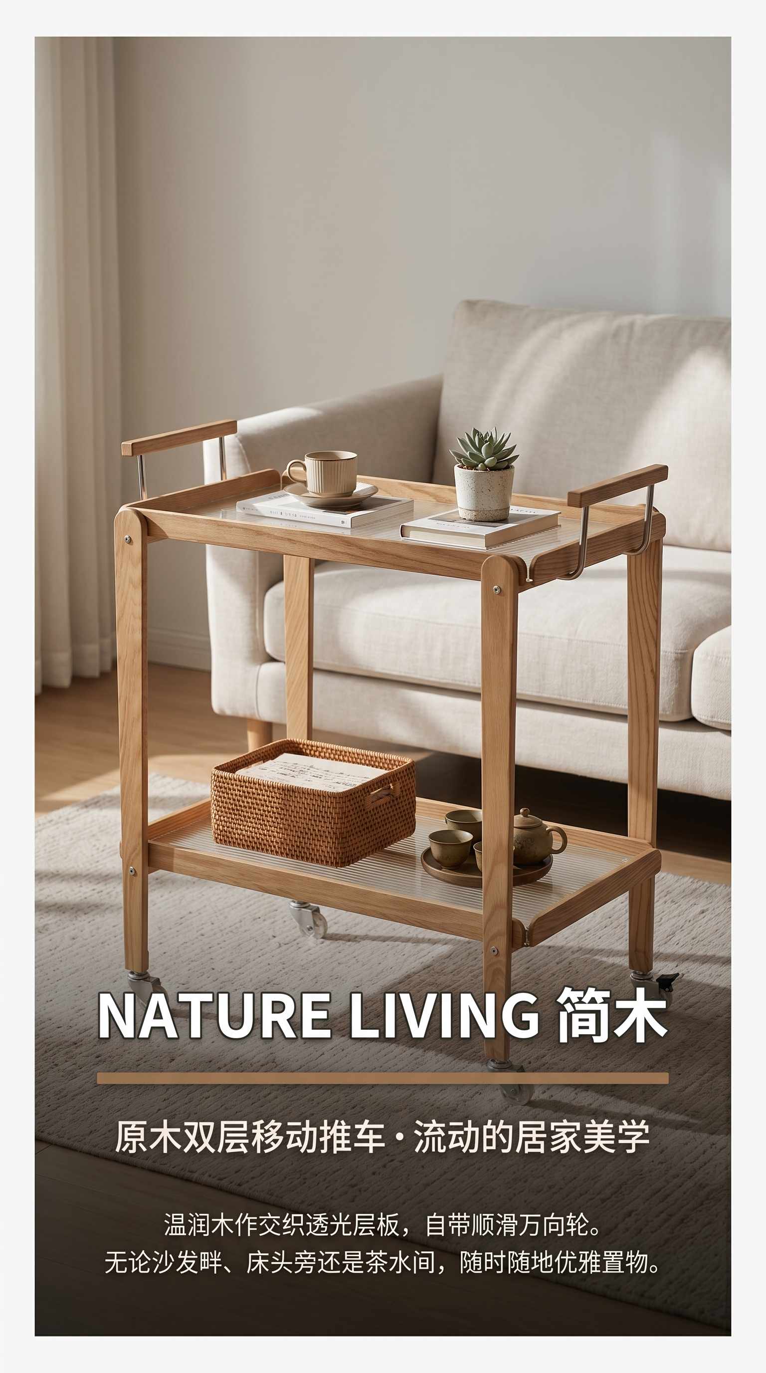 木质推车儿童玩具收纳箱多功能可折叠带轮子143358247详情1