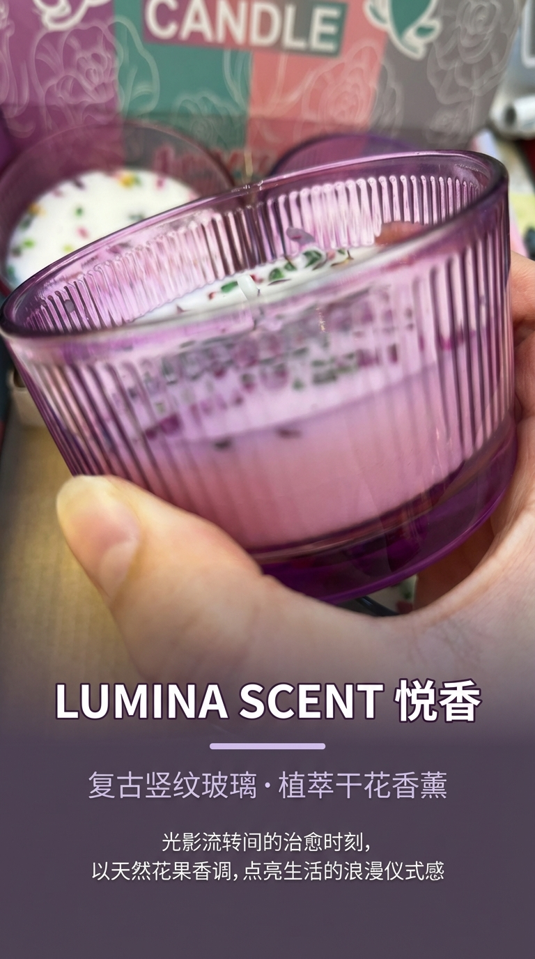 Large flower glass cups, scented candles, souvenirs, wedding gifts, scented gifts, birthday candles, paraffin ornaments, decorations pic 1