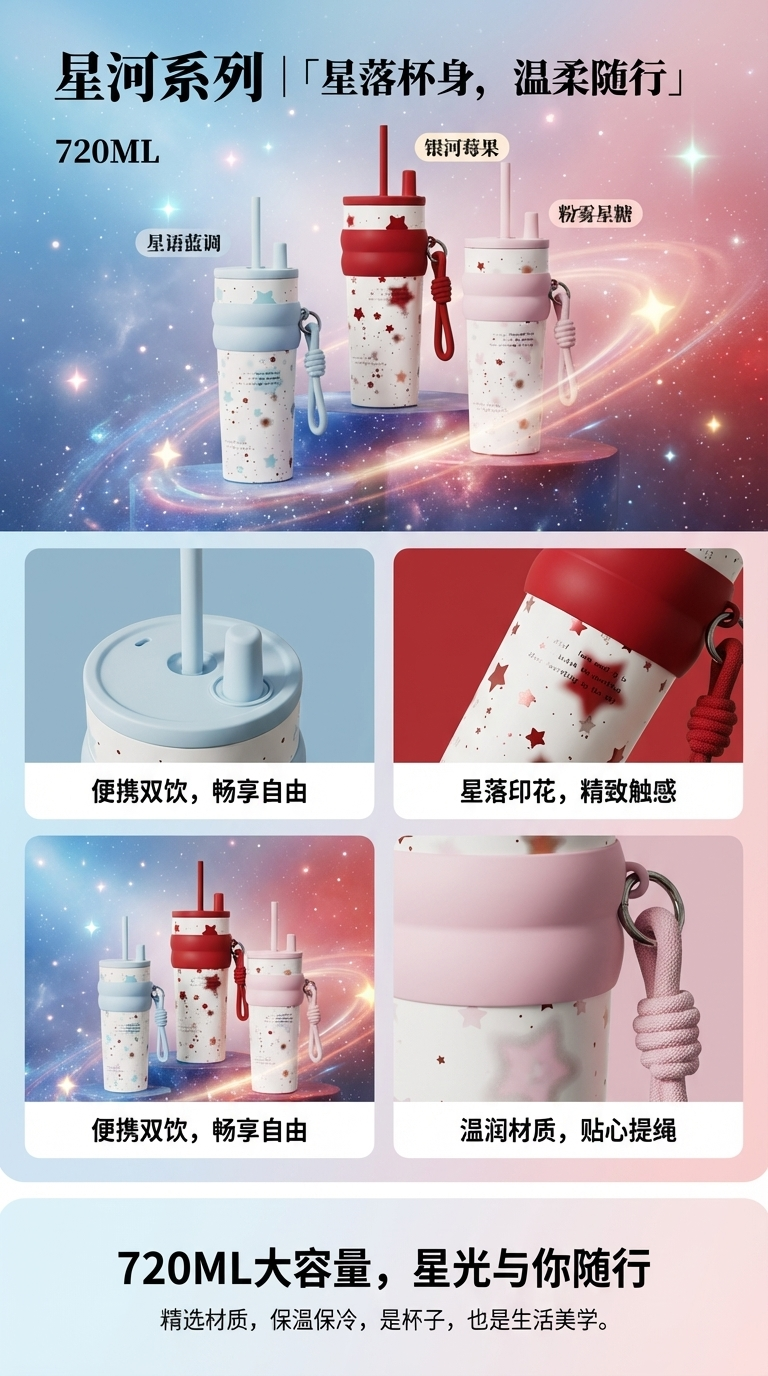 史丹利钛杯保温杯汽车水杯18oz 保热防漏便携耐用详情1