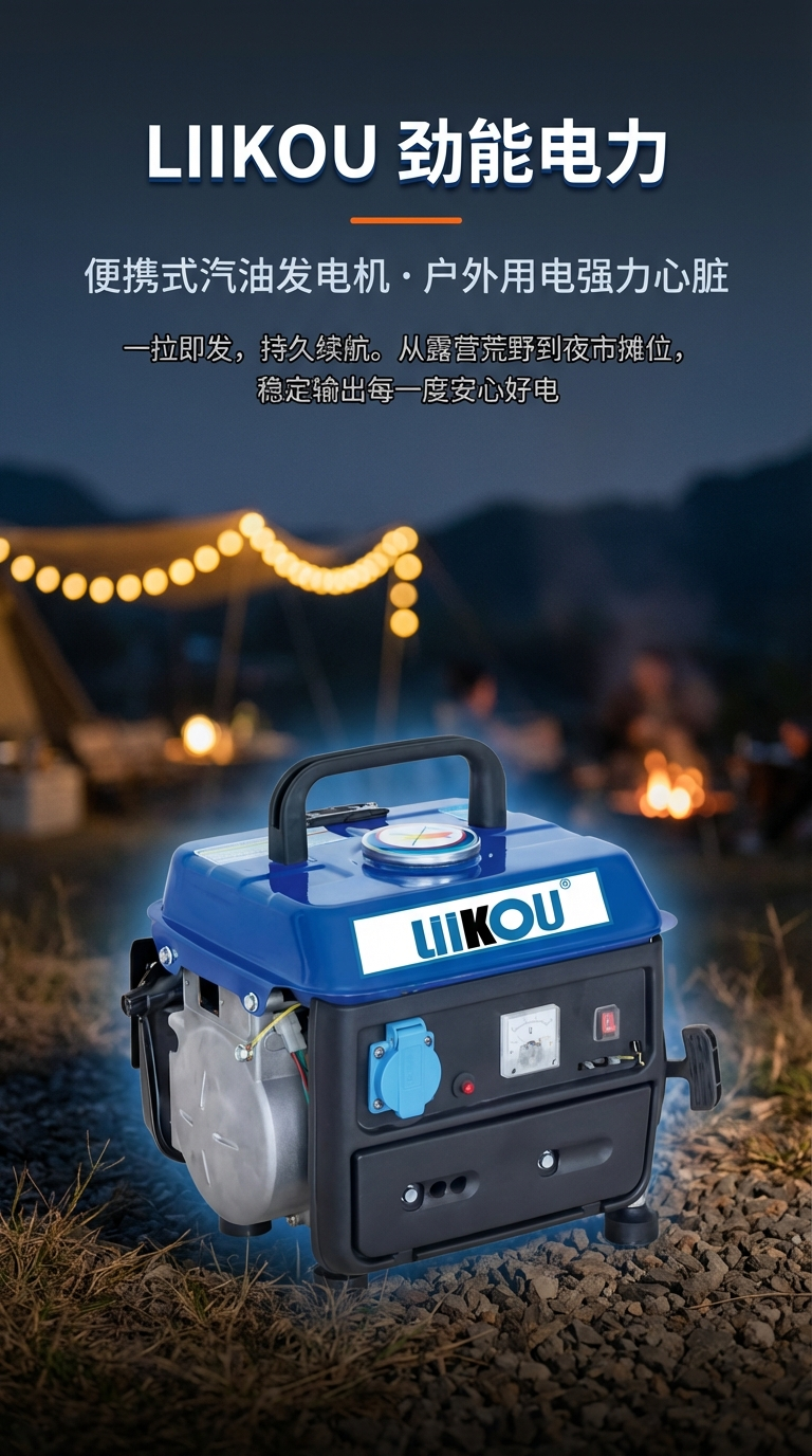 LIIKOU发电机汽车小型便携式应急备用家用发电机动力强大950型详情1