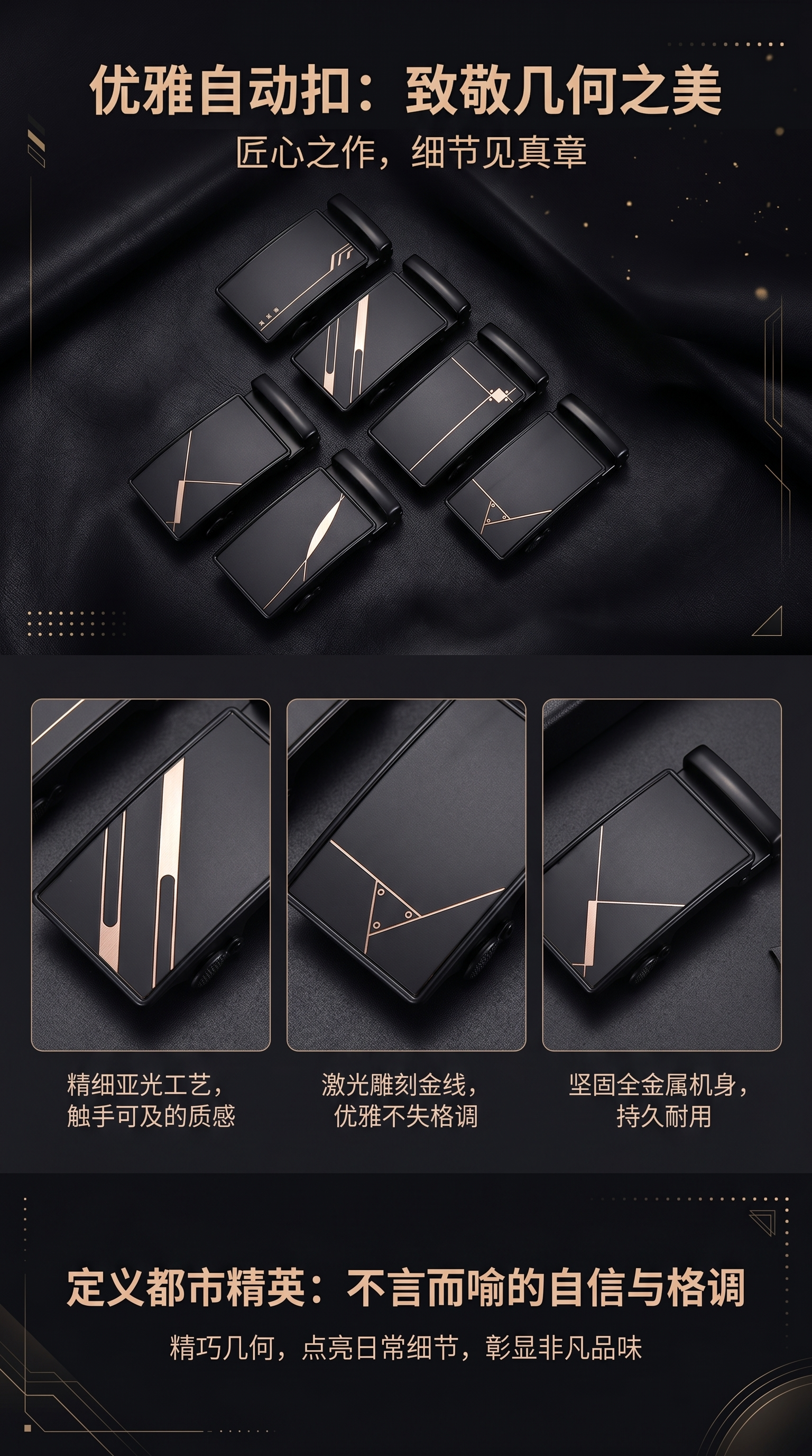 金属皮带扣头铁线扣裤带皮带专用扣件耐磨耐用详情1