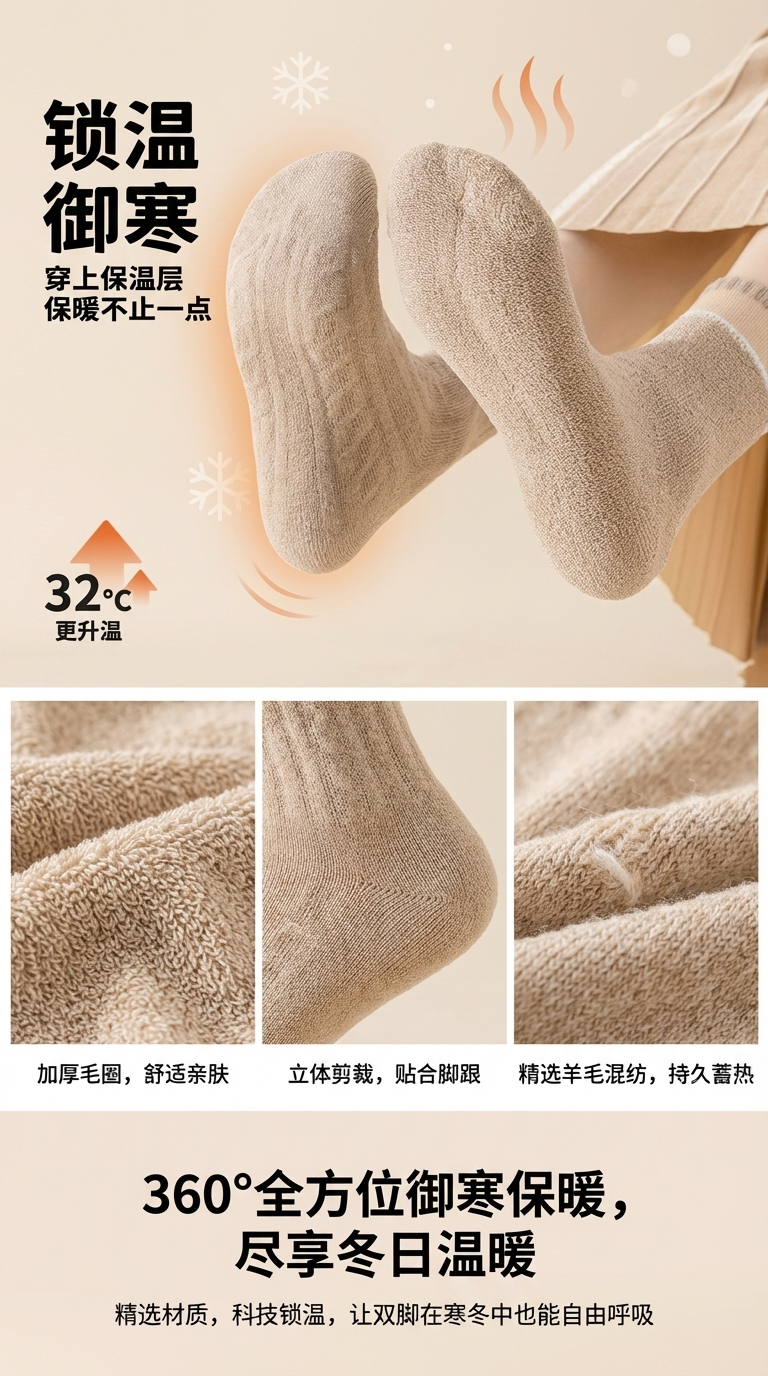 婴儿睡眠袜居家日用文胸内衣袜子透气舒适柔软保暖详情1