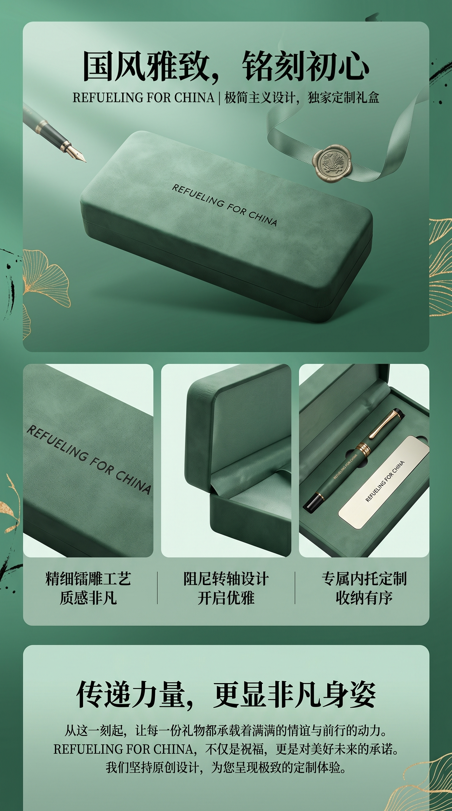 绿色眼镜盒 便携软壳防刮镜盒简约时尚男女通用详情1