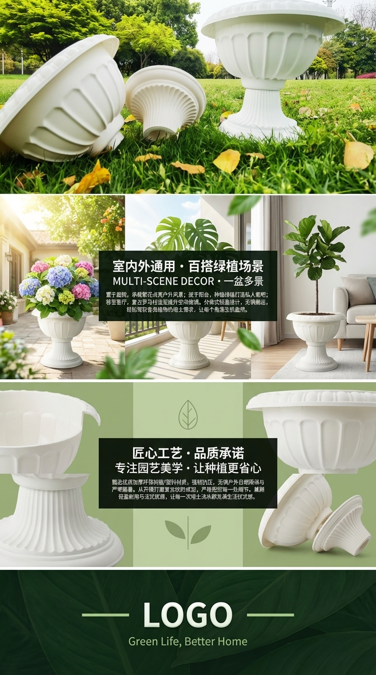 2904 美化家居环境 提升生活品质 绿植摆设塑料花盆花盆花盆摆件详情3