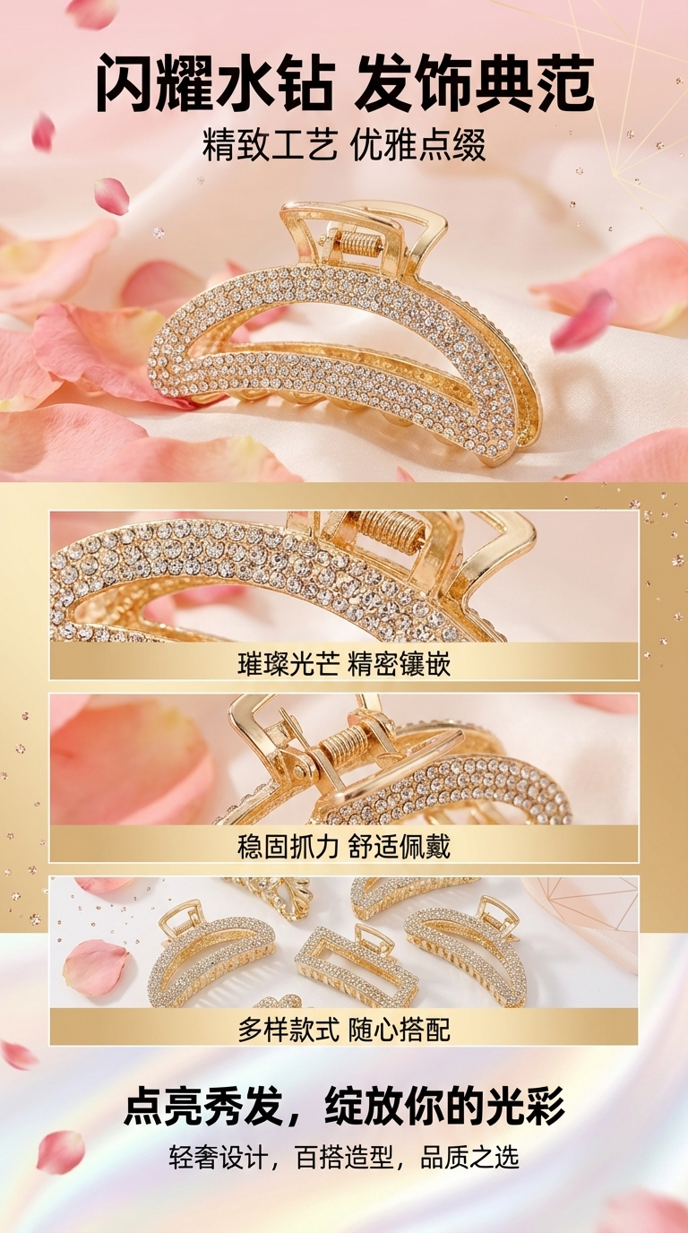 米珠编织水晶耳环饰品女款精致时尚耳饰设计感详情1