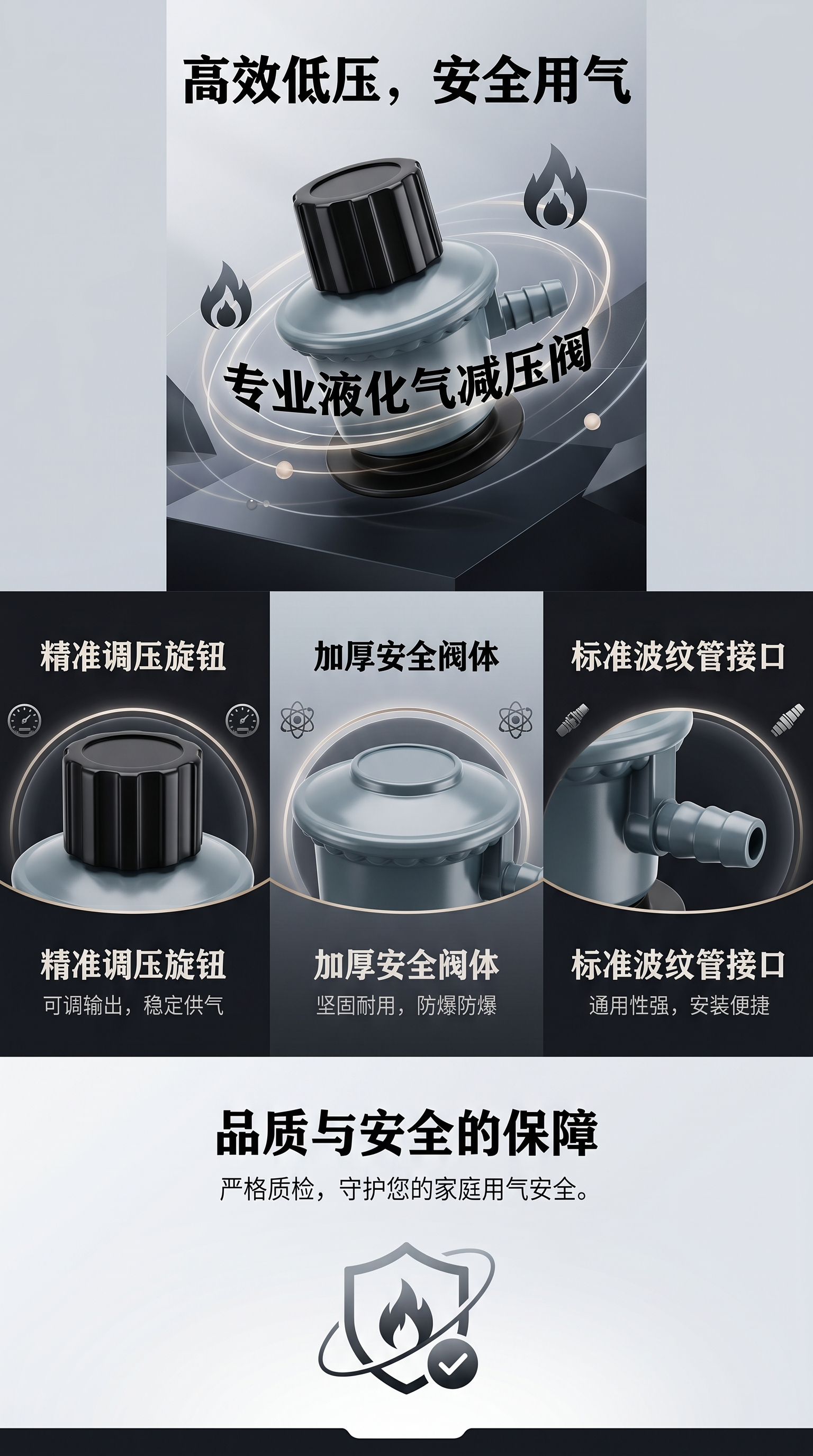 燃气阀配套煤气灶火盖阀压阀适配多种灶具详情1