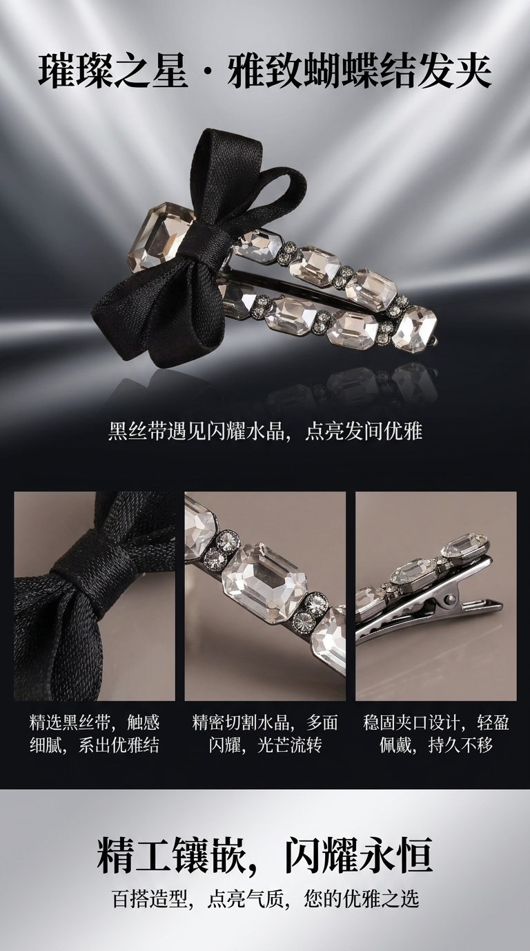 鲨鱼夹抓夹发卡发饰大号夹子时尚发饰女款美妆工具092835464详情1
