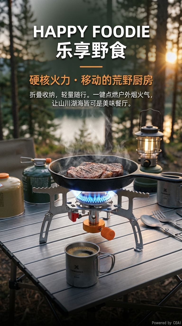 The new outdoor mountain climbing fire stove is small and easy to carry. The plastic box packaging is not easy to deform. Portable source factory source factory pic 1