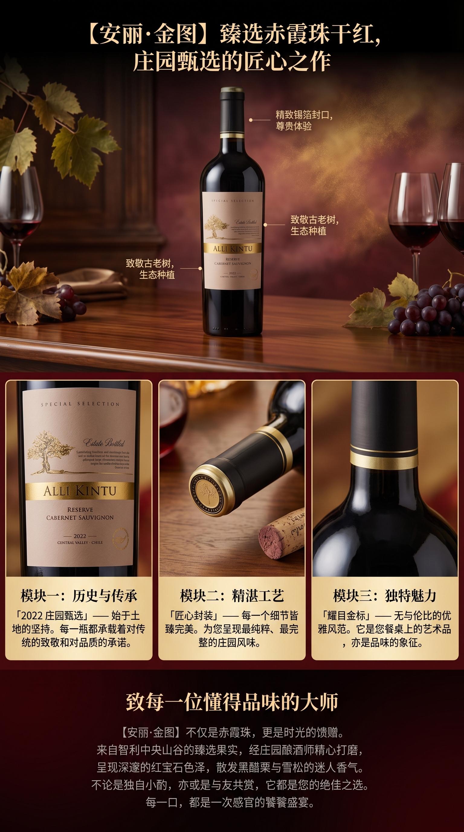 进口干红葡萄酒 红酒礼盒装 750ml 酒类食品酒水详情1