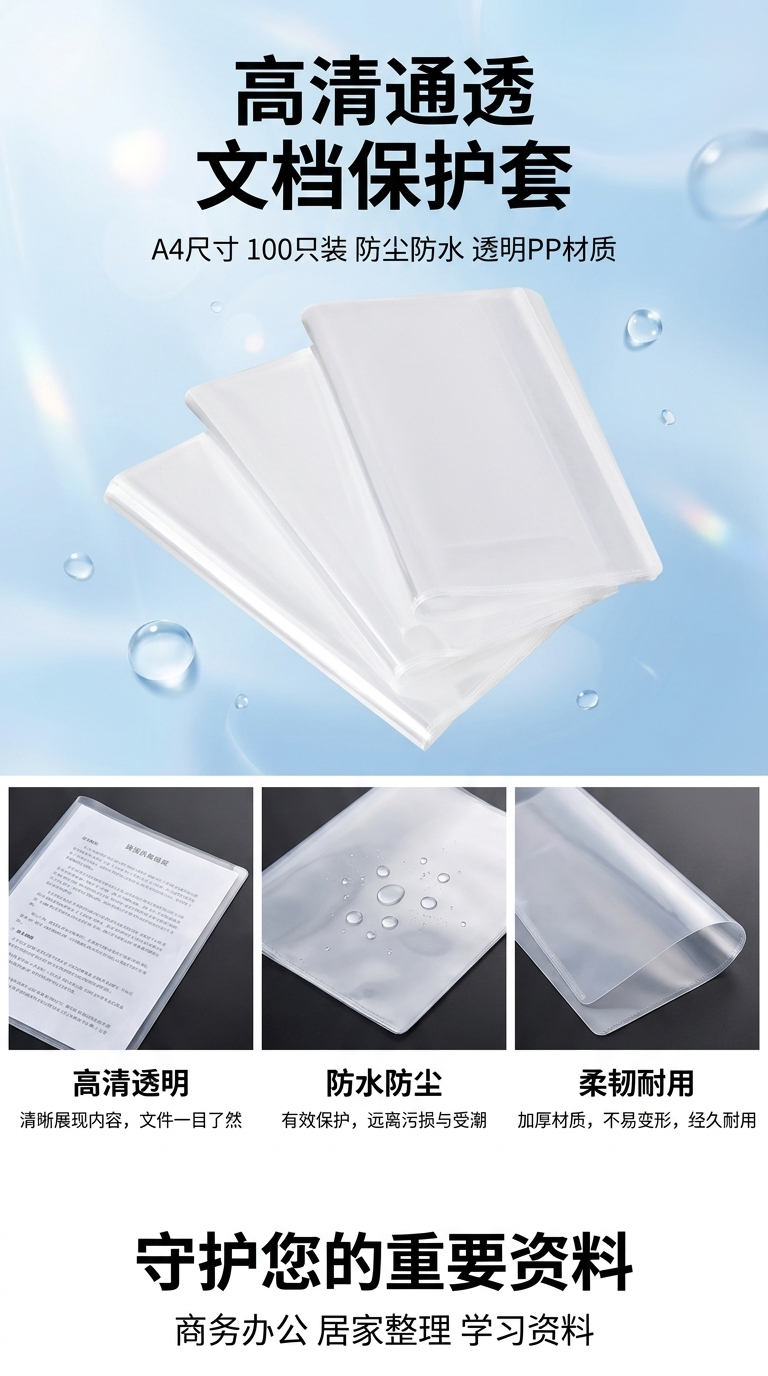 opp自粘袋防水防漏可重复使用密封袋保鲜袋详情1
