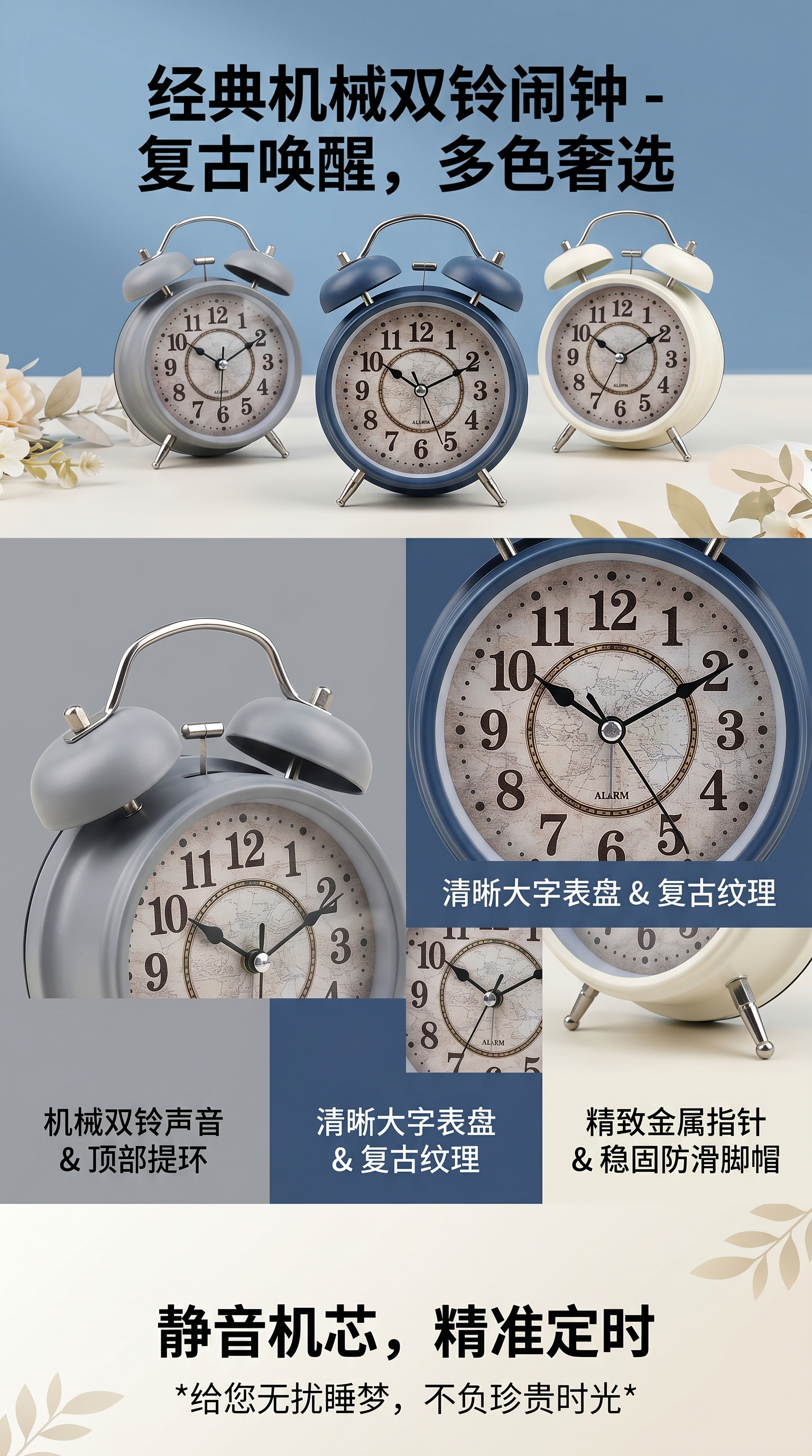 智能床头闹钟闹钟闹钟+闹钟详情1