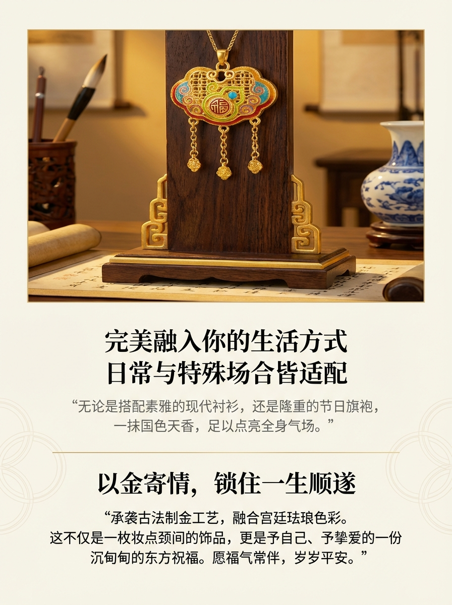 A traditional Chinese gold 