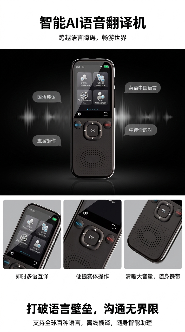 The intelligent translation machine is a portable bilingual translation tool pic 1