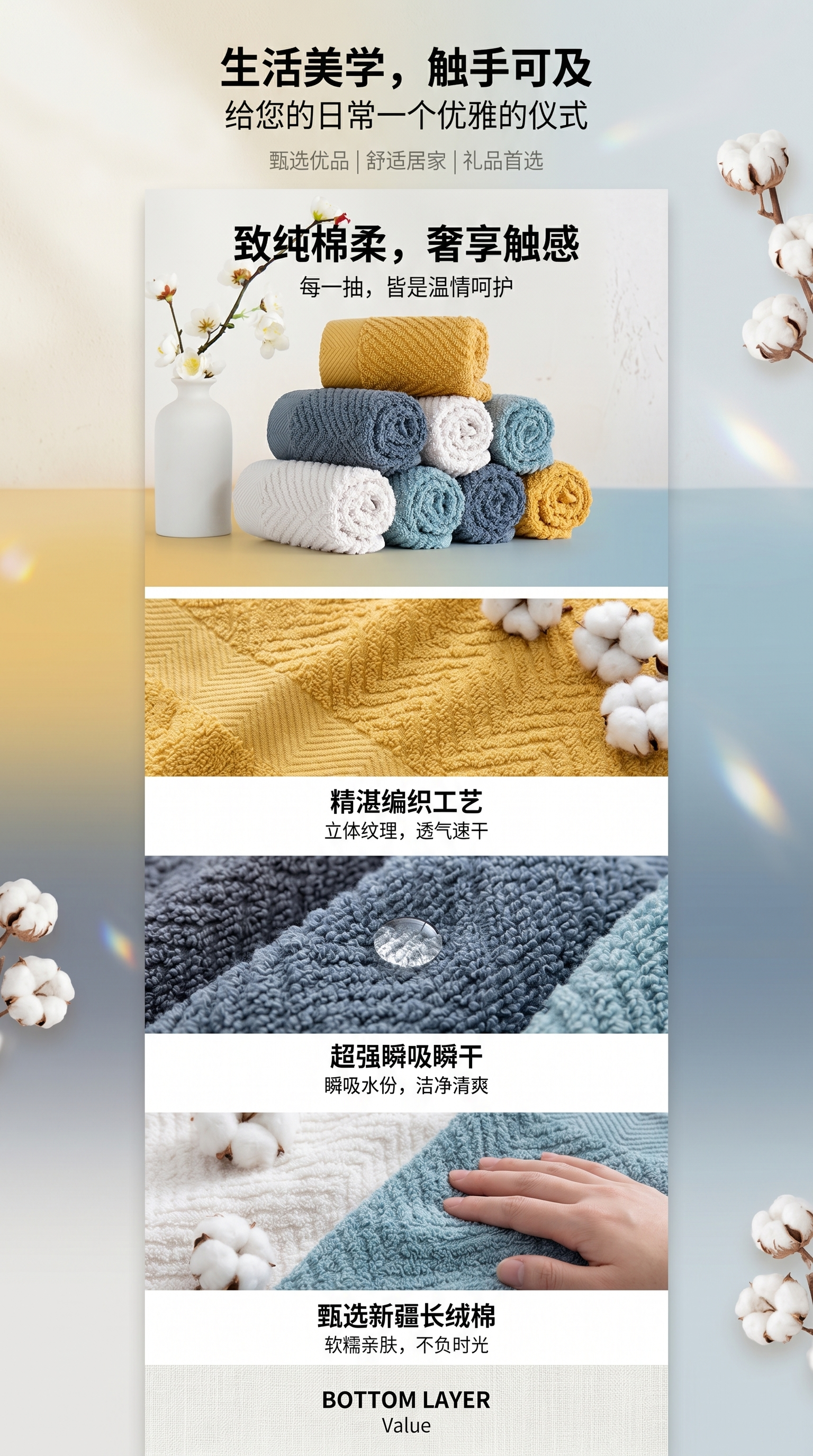 毛巾全棉柔软吸水家用精梳棉宝宝擦手擦嘴巾纯棉加厚方巾洗脸批发详情1
