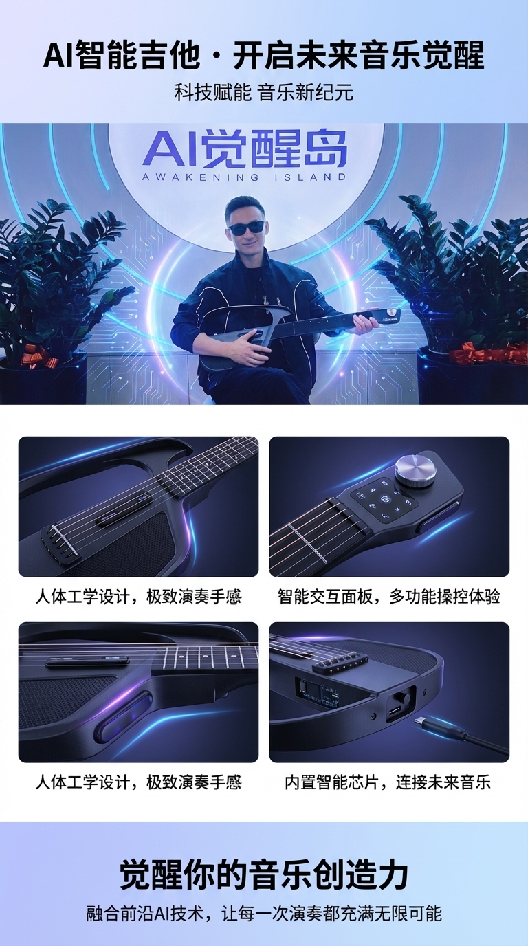 【价格面议】慧慧科技AI觉醒岛无弦吉他详情1