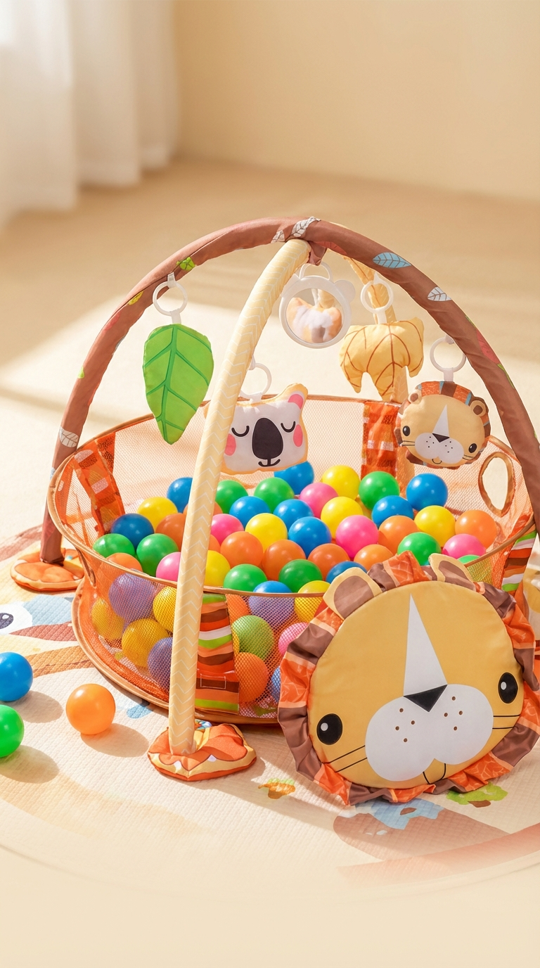 婴儿趣味游戏垫宝宝爬垫塑料eva超薄海绵儿童爬爬垫子宝宝爬垫玩具垫详情1