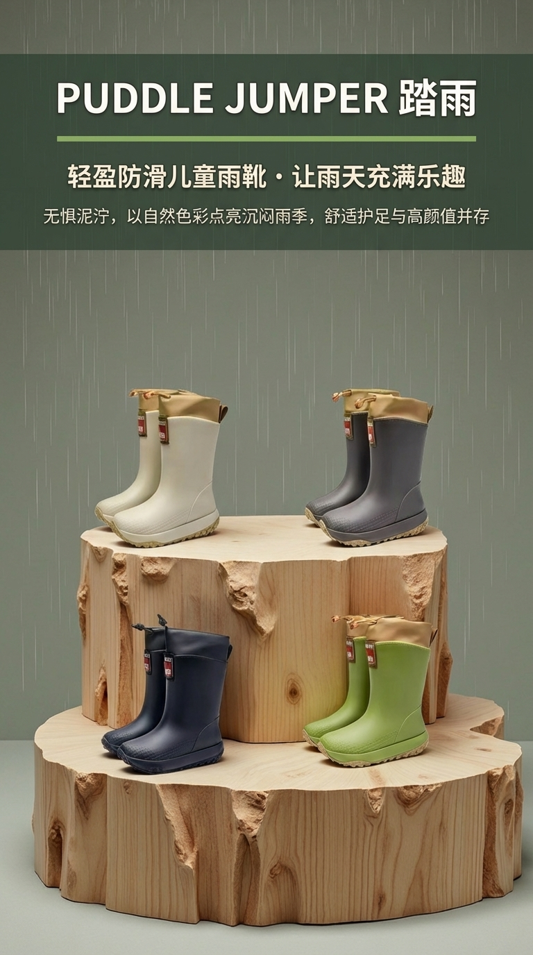 女式雨鞋838高筒时尚透气夏天防水防滑详情1