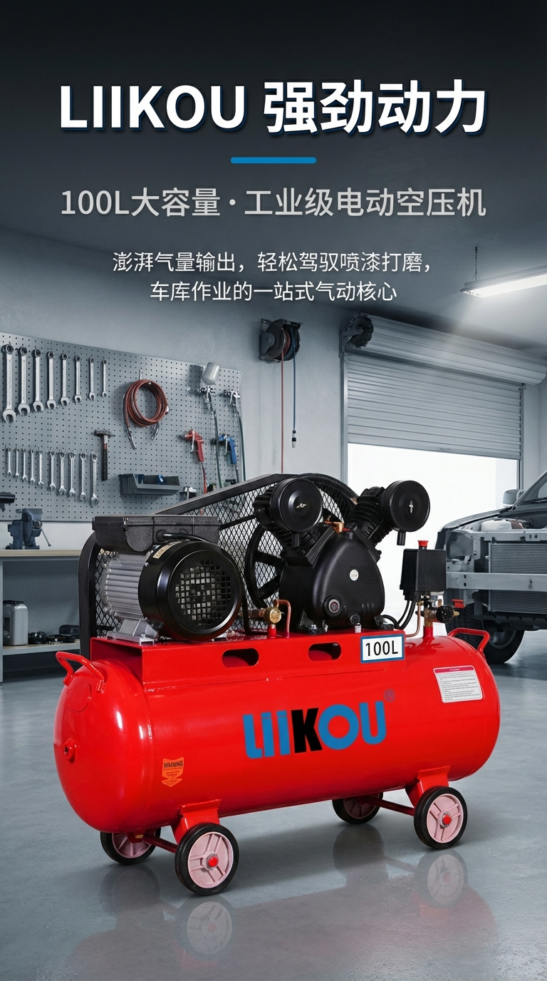 LIIKOU电动空气压缩机空压机汽车空调压缩机多功能便携式高效静音适用家用工业详情1