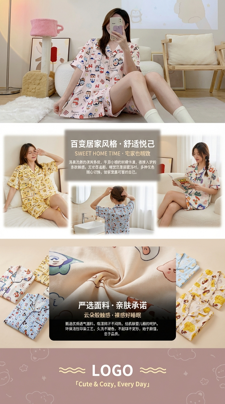 Long-sleeved cushioned nightgown, a warm and comfortable women's choice with a horse face skirt as an inner layer pic 3