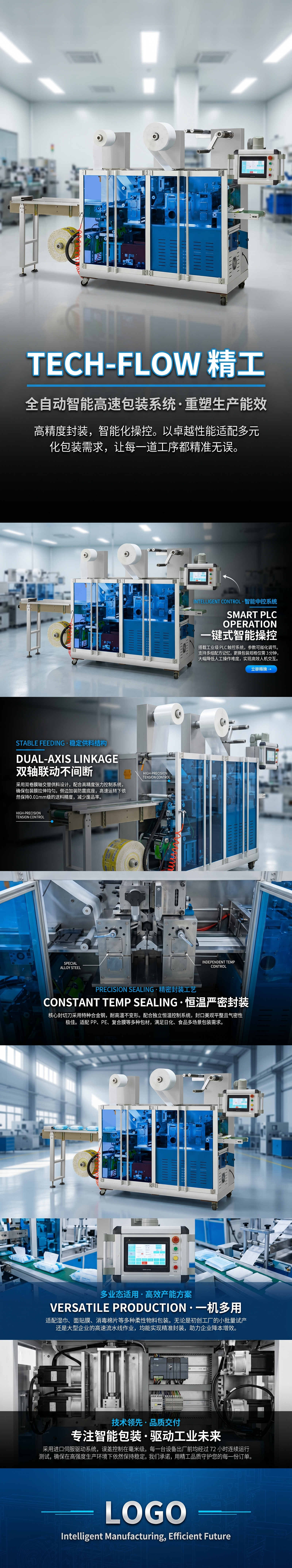 High-speed intelligent vertical granule and powder packaging machine for fully automatic industrial equipment packaging pic 1