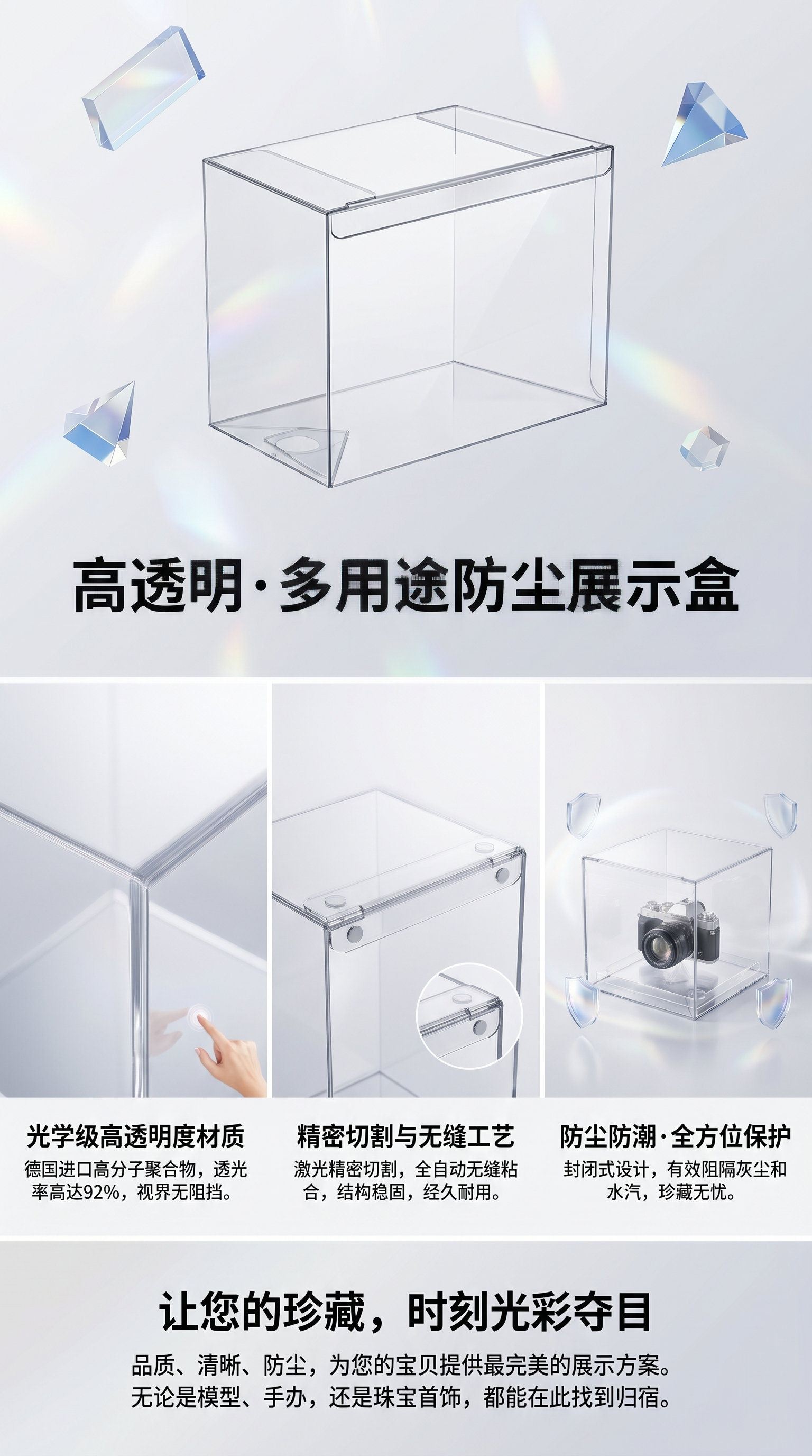 透明容器食品级密封罐保鲜盒家用储物罐大容量详情1