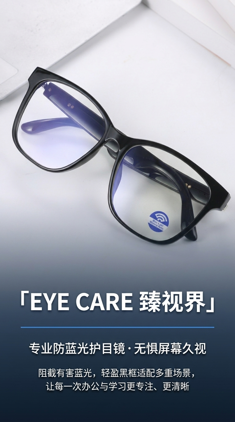 GS08 Blue anti-blue light lens glasses for computer eye protection and radiation protection, providing a high-definition vision pic 1