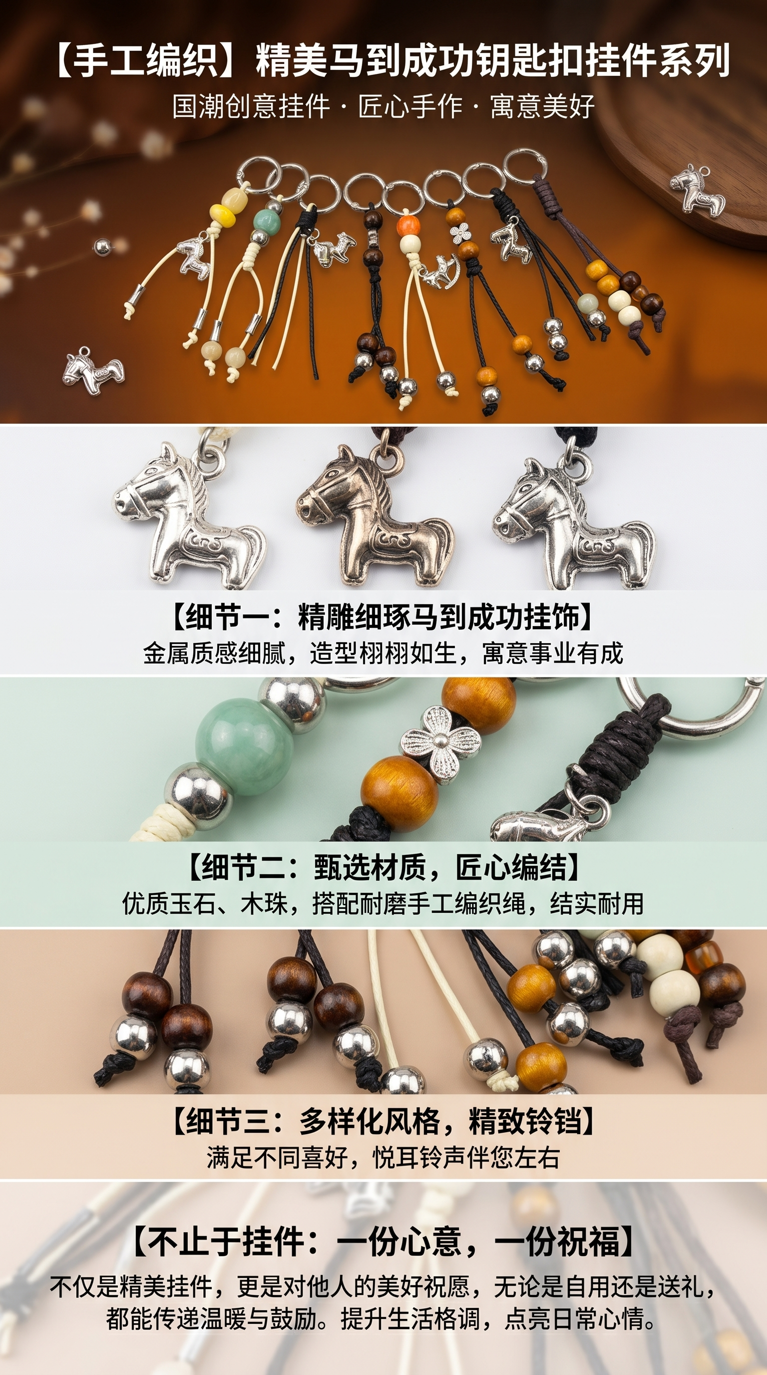 手工艺品创意钥匙扣个性小挂件时尚潮流饰品配件详情1