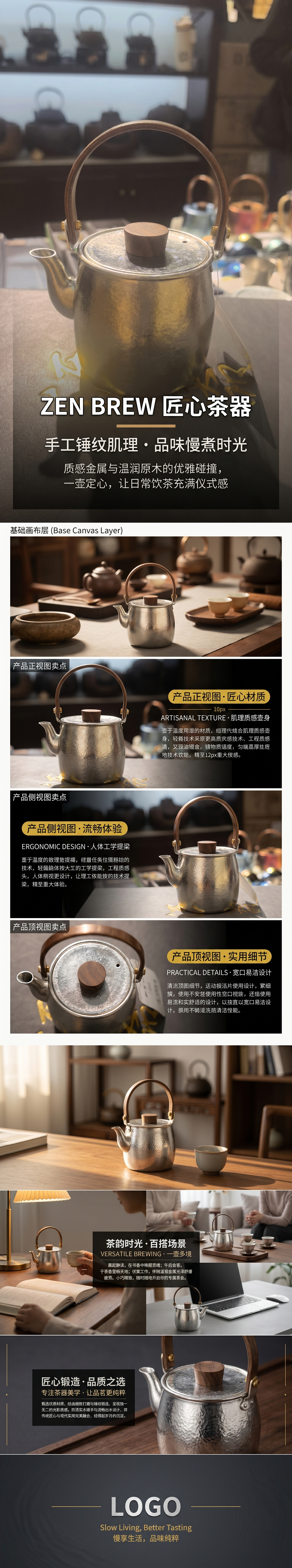 金属茶壶家用煮茶器不锈钢保温茶壶大容量泡茶壶详情1