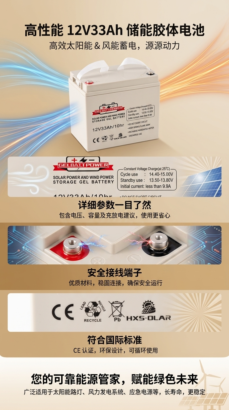 太阳能胶体蓄电池储能电池详情1