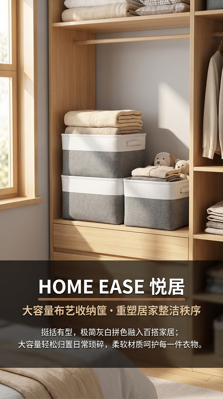 旋转多用收纳盒内衣收纳盒180g防尘分类整理收纳盒详情1