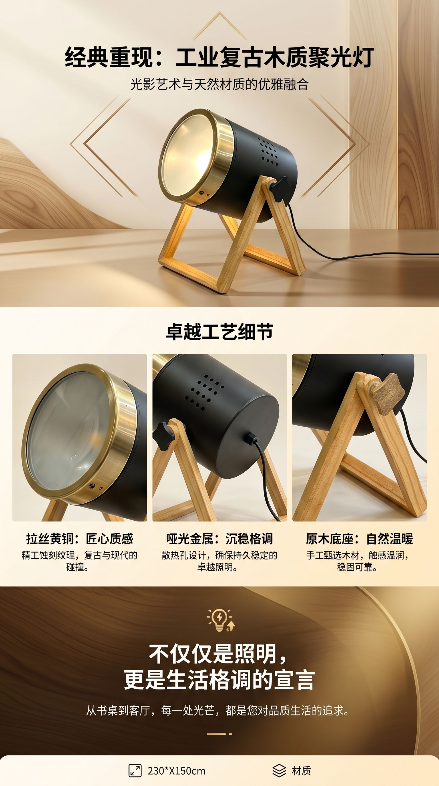 金属无边框感应投光灯详情1