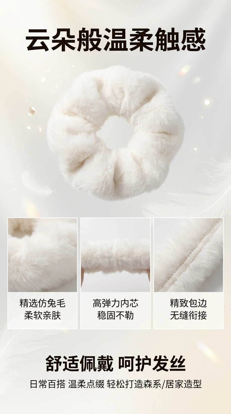 韩版拼接发夹女士儿童发夹底胚柔软舒适可调节详情1