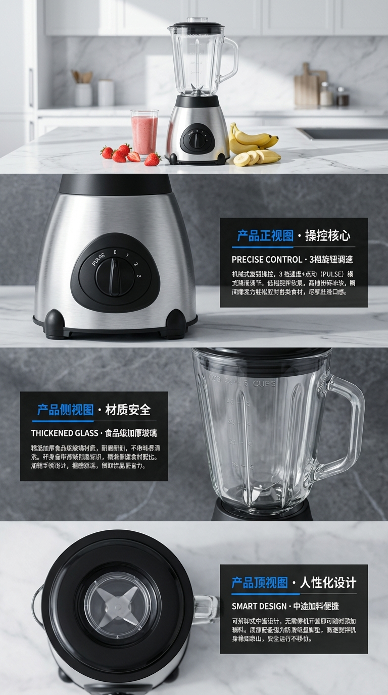 家用商用榨汁机，果汁机，破壁机源头工厂详情2