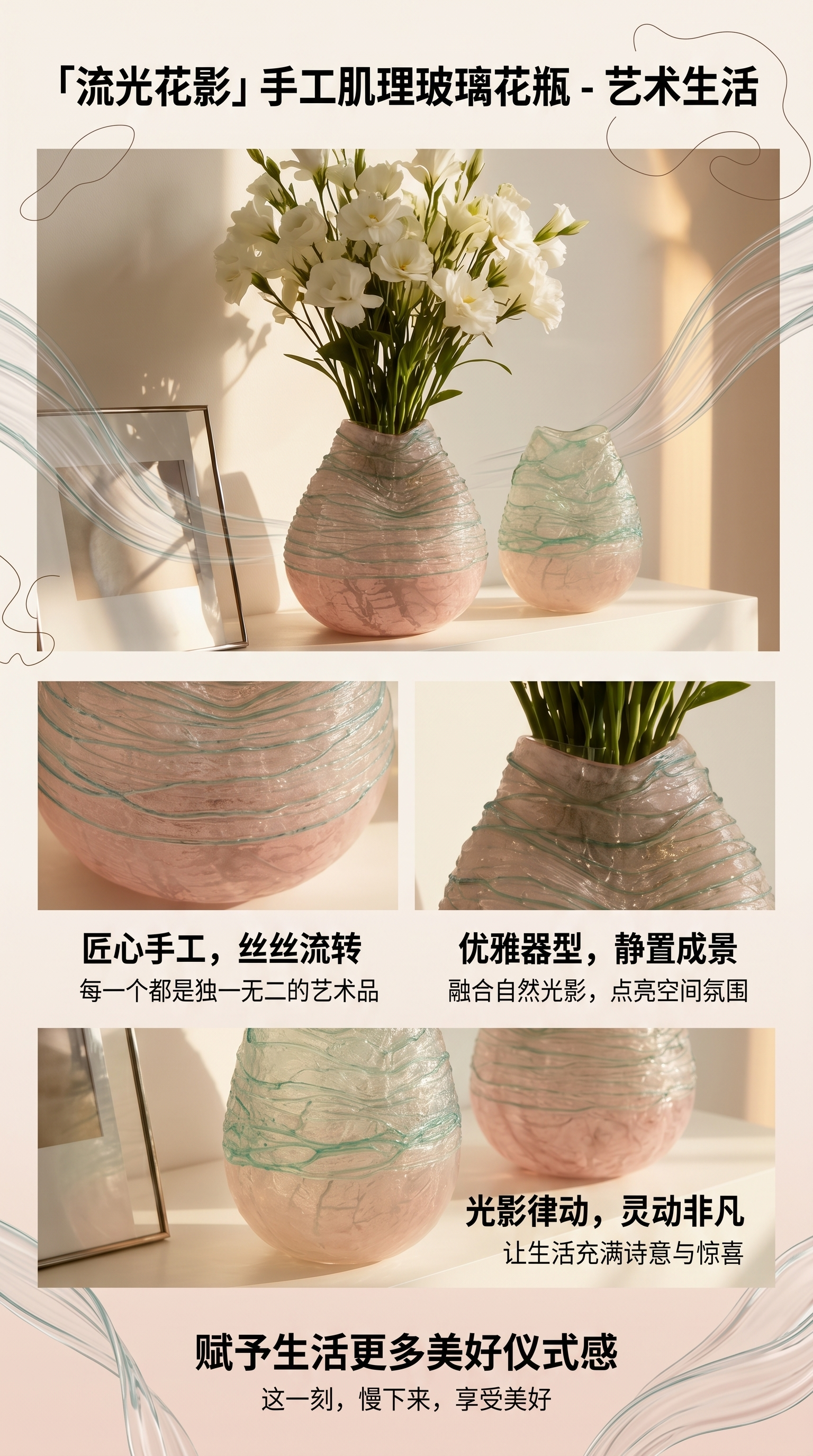 Nordic-style ceramic vases for living room flower arrangements and decorative items, high-quality appearance level home flower vases pic 1