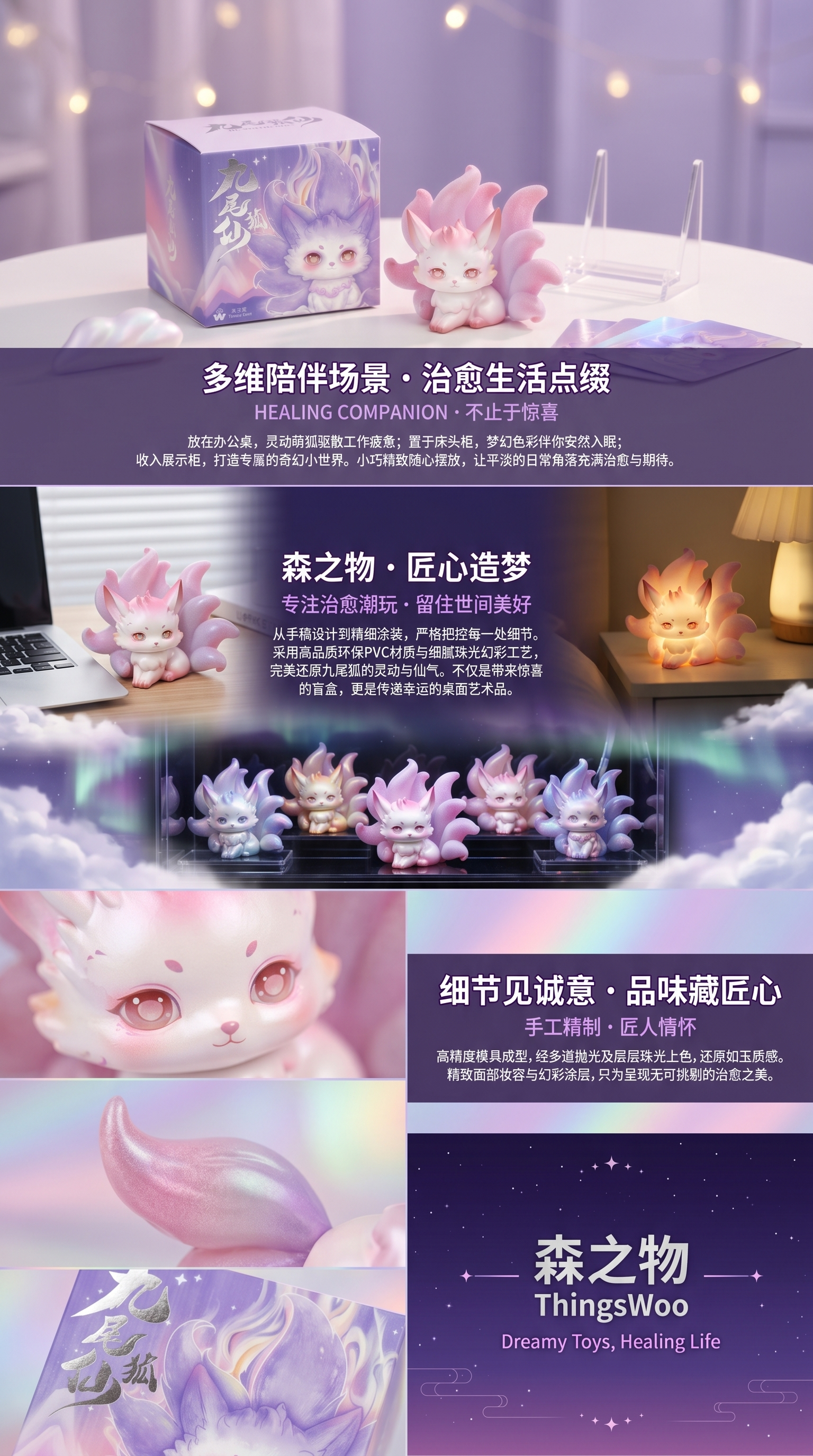 九尾狐仙动漫盲盒玩具限量版手办收藏105127198详情3