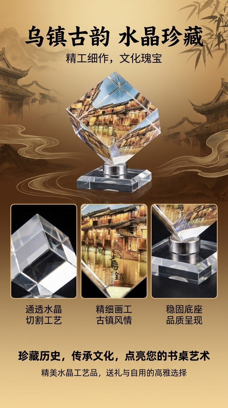 透明水晶摆件精致装饰家居摆件艺术摆件礼品详情1