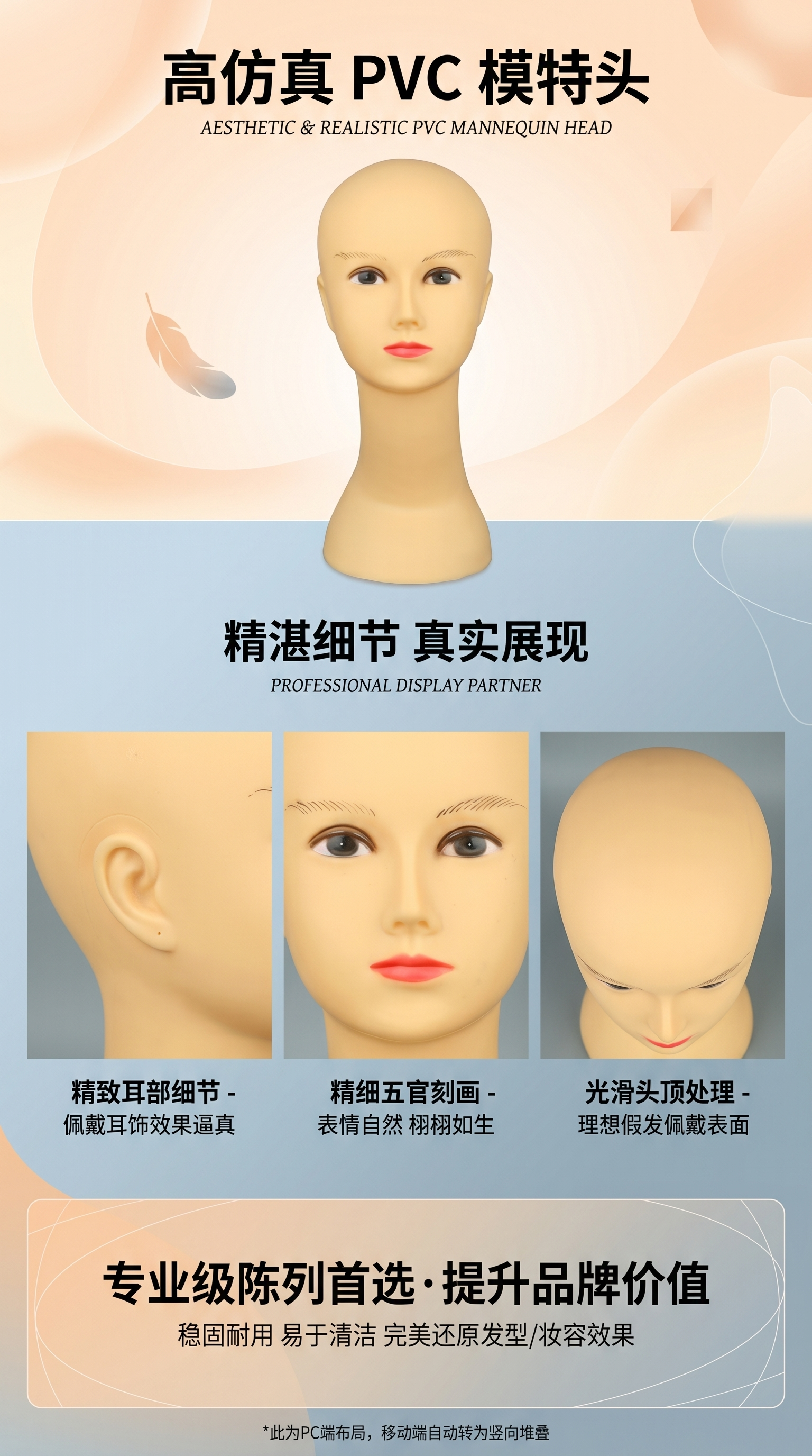 Customized portrait model head ornaments and artistic decorations pic 1