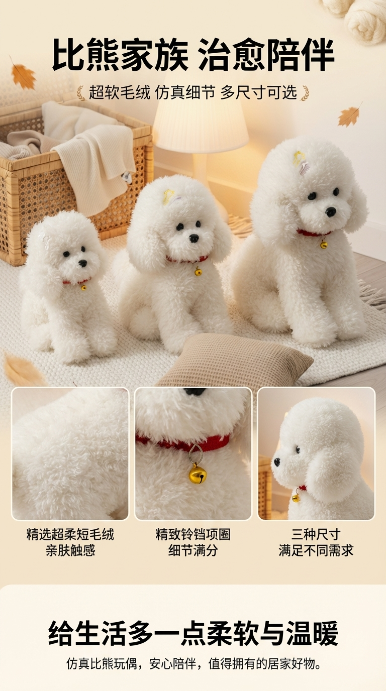 可爱仿真泰迪狗毛绒玩具公仔玩偶布娃娃生日礼物陪睡娃娃儿童礼物详情1