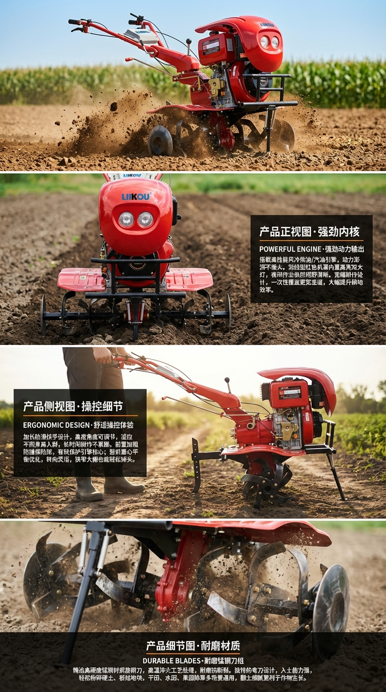 LIIKOU耕作机农业机械多功能耕作机农资农具高效作业适用多场景详情2