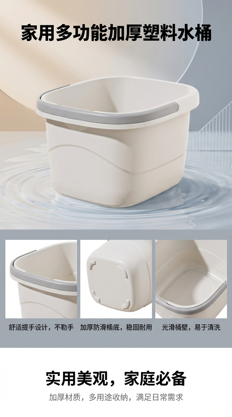 塑料透明小桶纯净水水桶PP桶15L家用装详情1