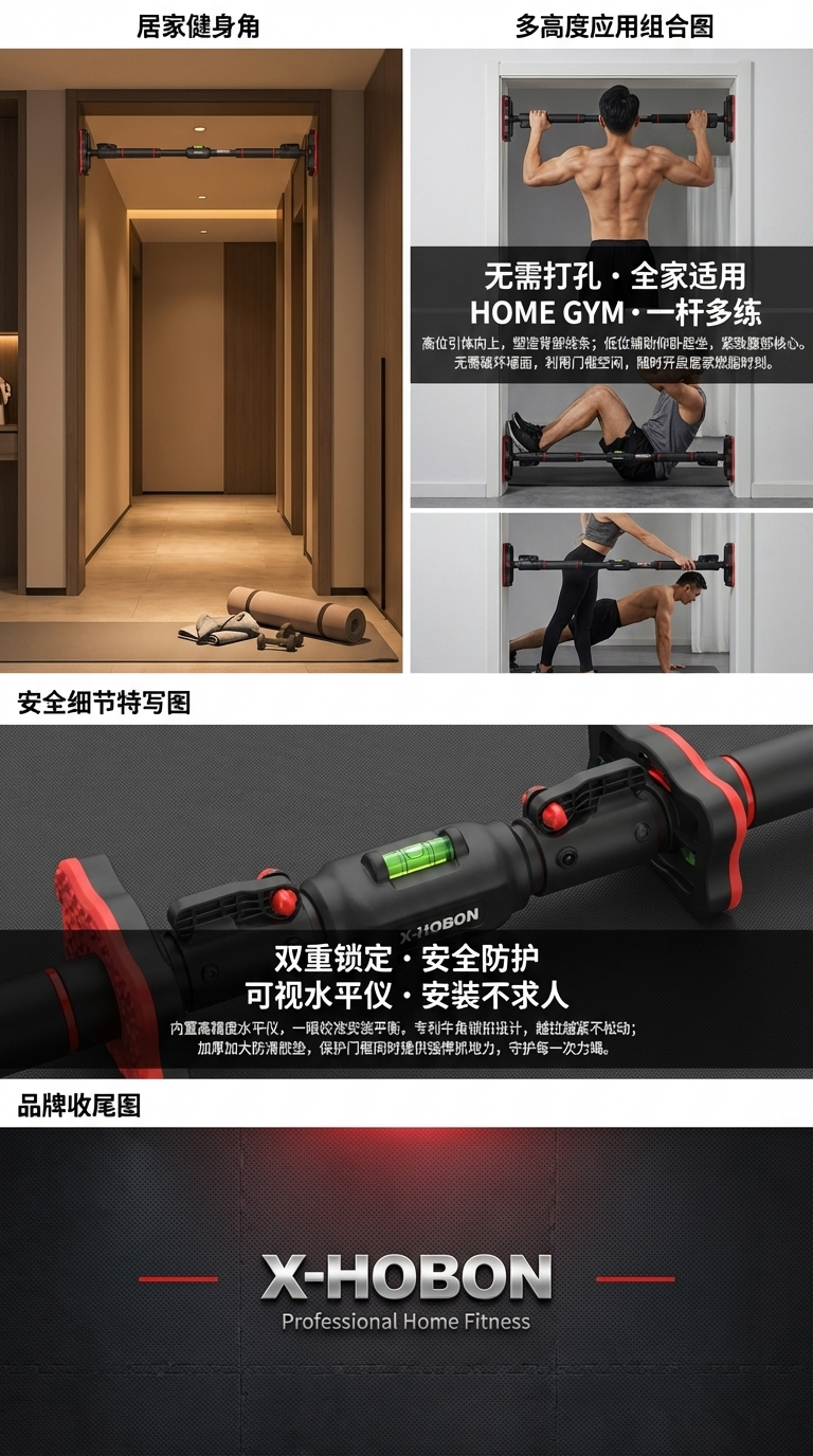 健身单杠合金支撑杠衣服架子健身器材单杠详情3