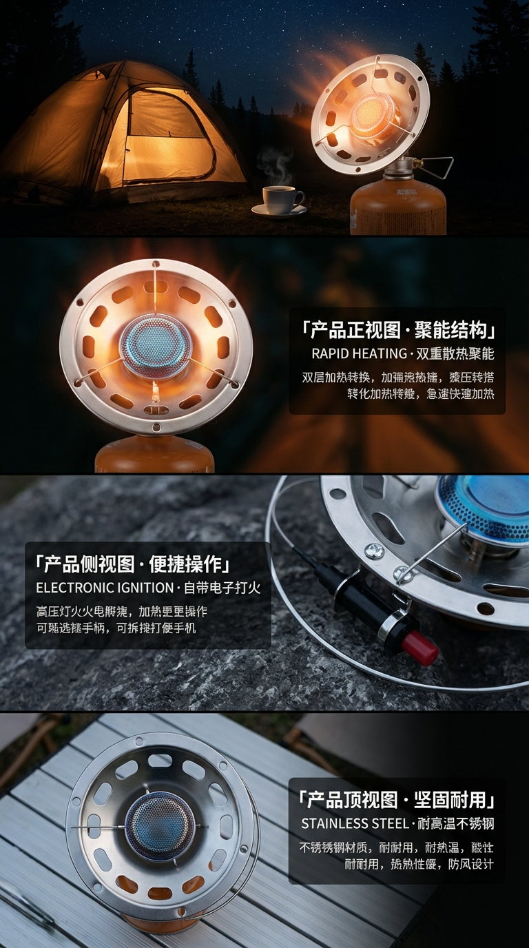 304全不锈钢 超聚火防风节能罩  防风灶盘煤气灶专用 煤气灶专用详情2