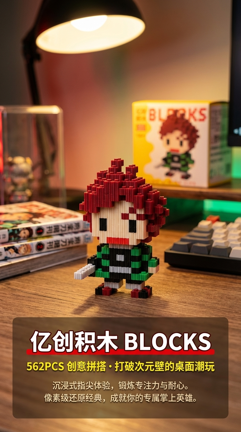 鑫哲mn款乐高玩具儿童拼接卡通人物潮流玩具详情1