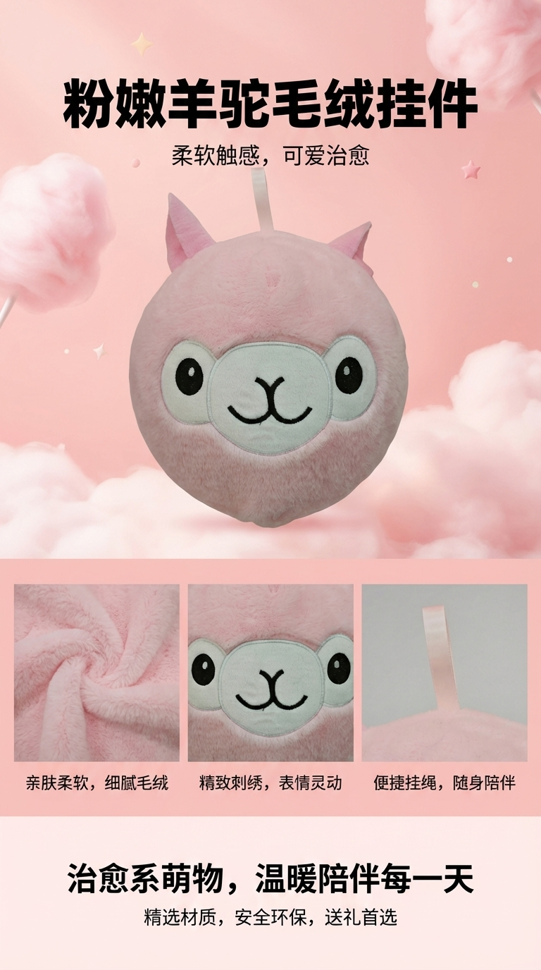 星星人毛绒挂件钥匙扣公仔挂件三丽鸥可爱小物装饰配件180329060详情1