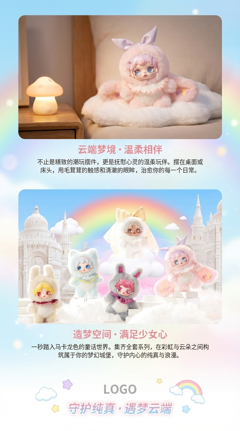 Dumia天气系列毛绒盲盒潮玩手办挂件可爱公仔女孩玩具生日礼物详情3