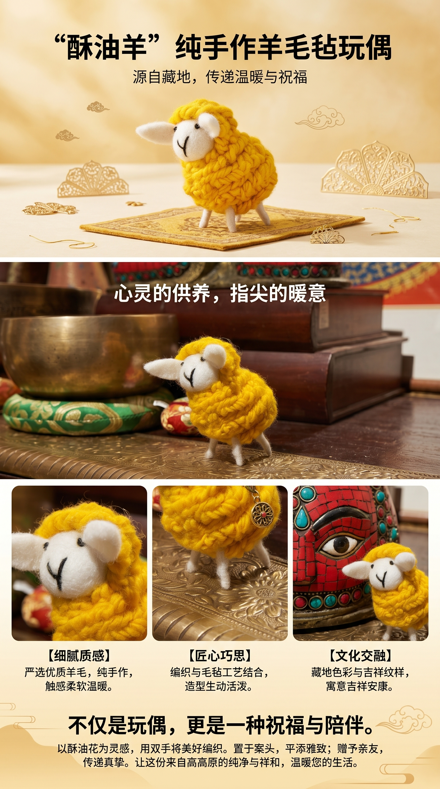 毛绒玩具小羊可爱软萌抱枕儿童安抚玩偶详情1