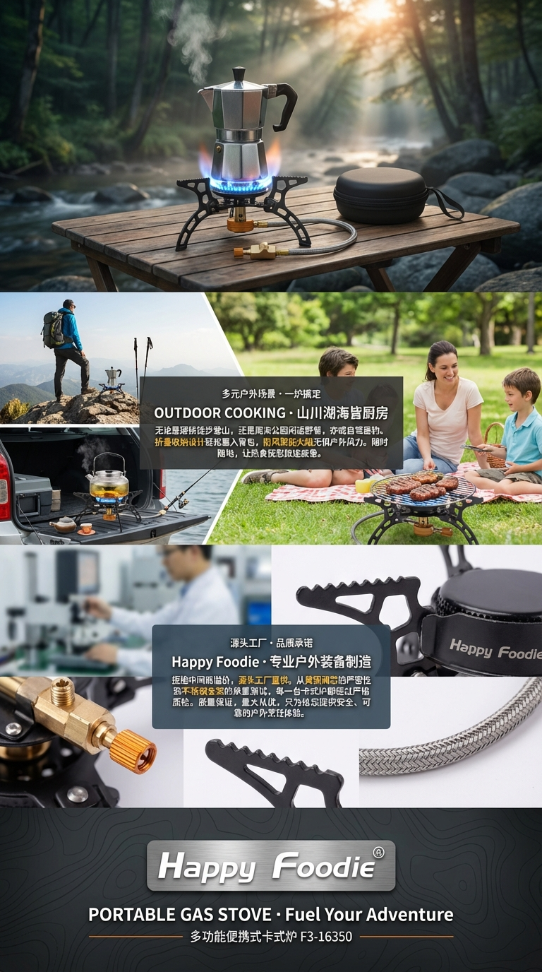 卡式炉户外便携式燃气灶野外炉具露营瓦斯炉GAS STOVE 折叠炉详情3